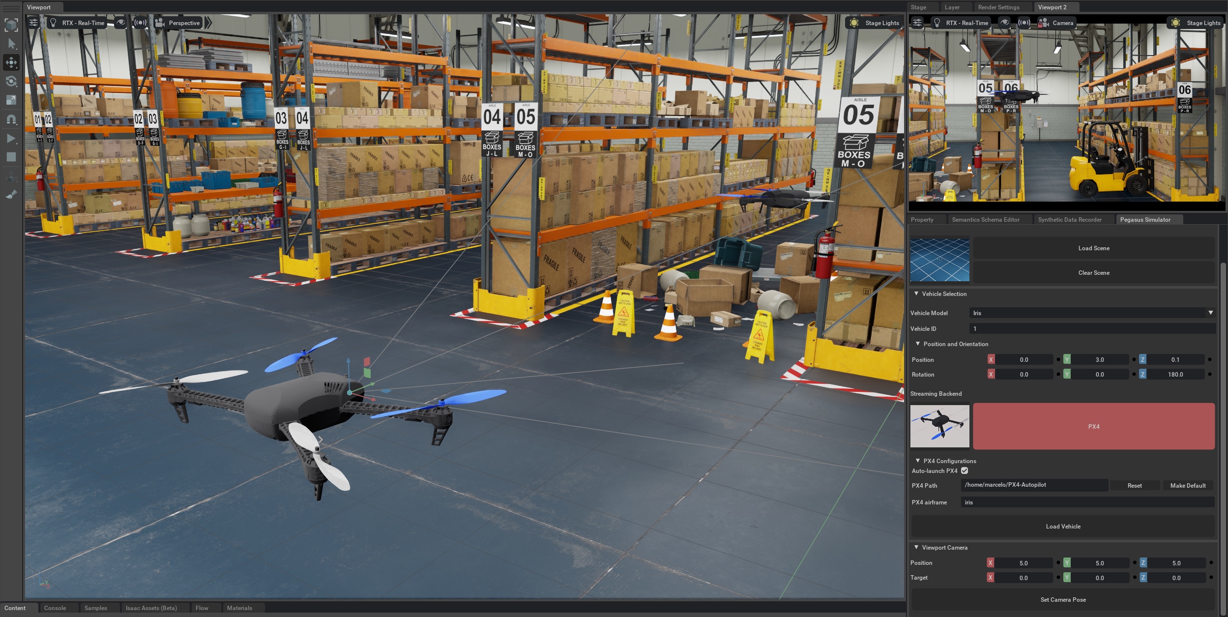 Pegasus Simulator: An Isaac Sim Framework for Multiple Aerial Vehicles Simulation